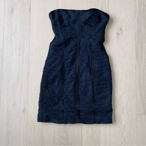 BCBGMaxAzria corset style mini strapless dress. Size zero
